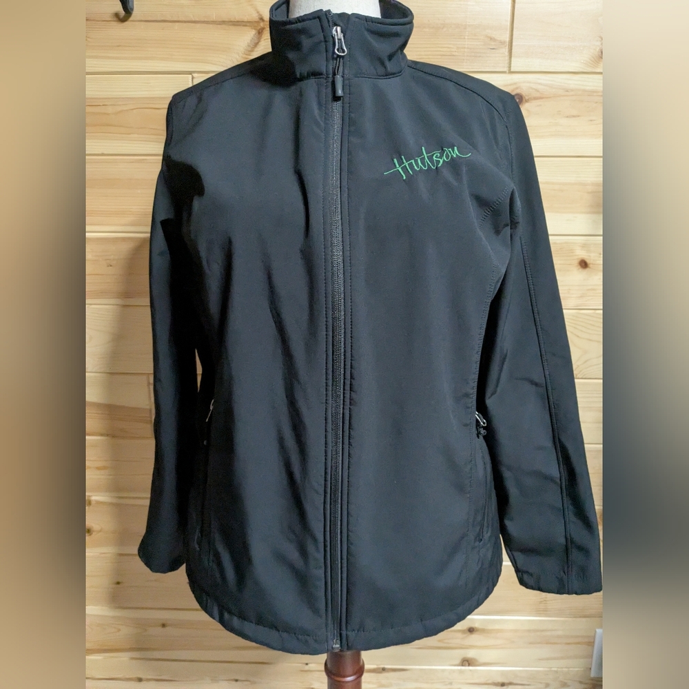 Port Authority Ladies XXL Black Jacket Coat Zip Pockets Hutson Outdoor Lined